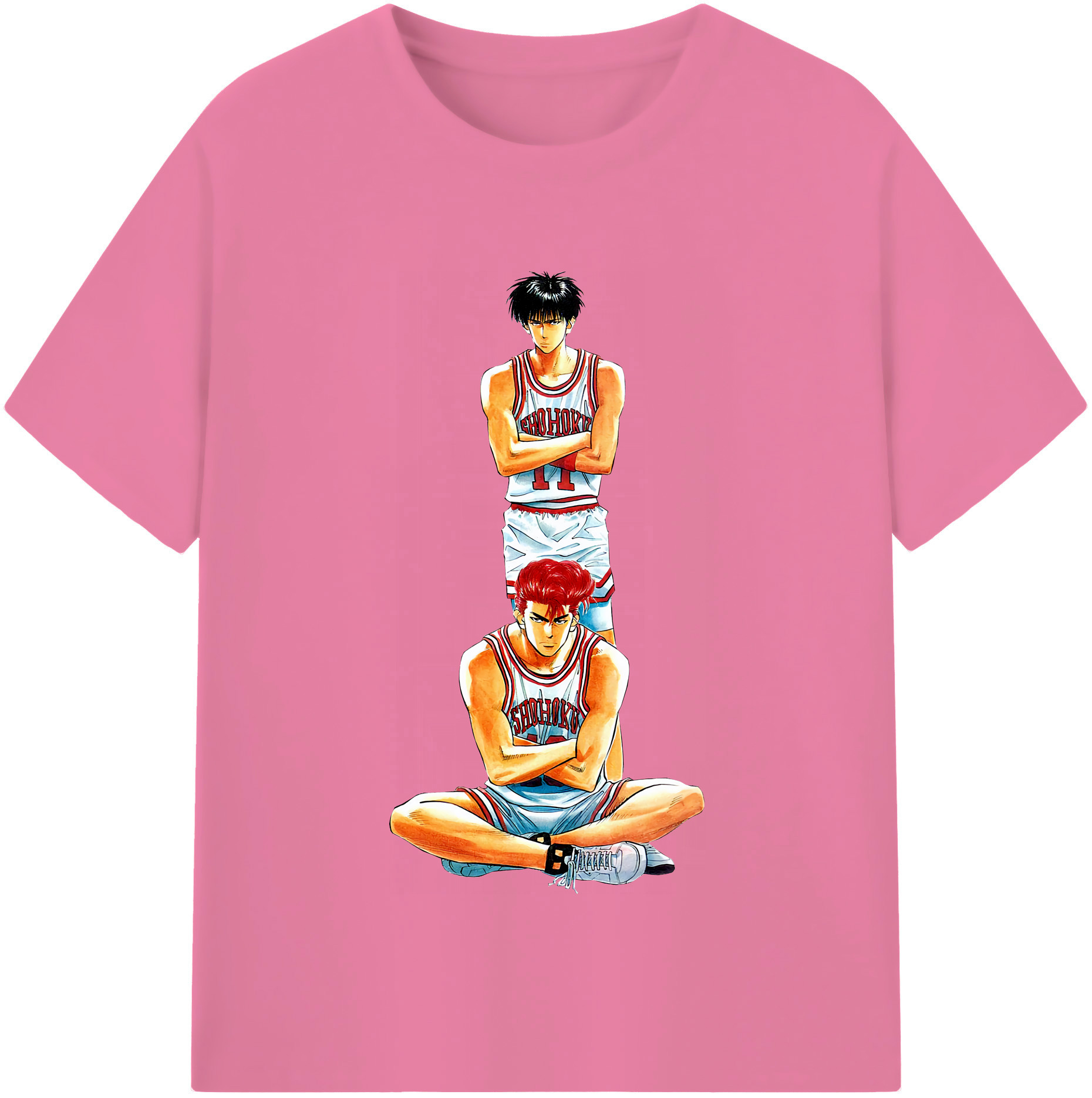 SLAM DUNK／スラムダンク 綿100％半袖Tシャツ（フロントプリント）
